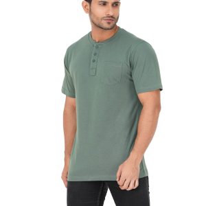 henley, pocket, t shirt, casual fashion