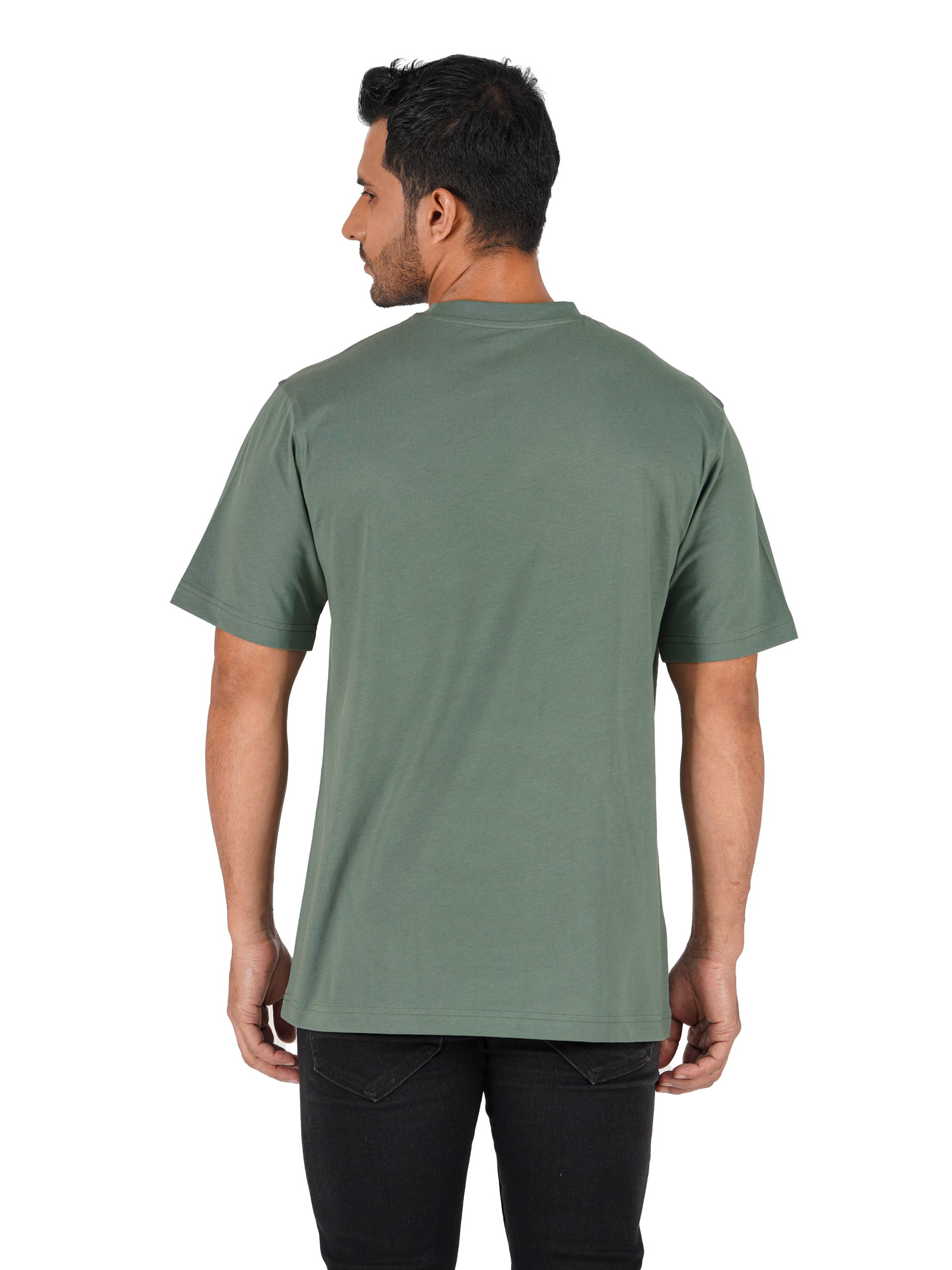 ETA Sage Henley Neckline Slim Fit T-Shirt, Green / XL